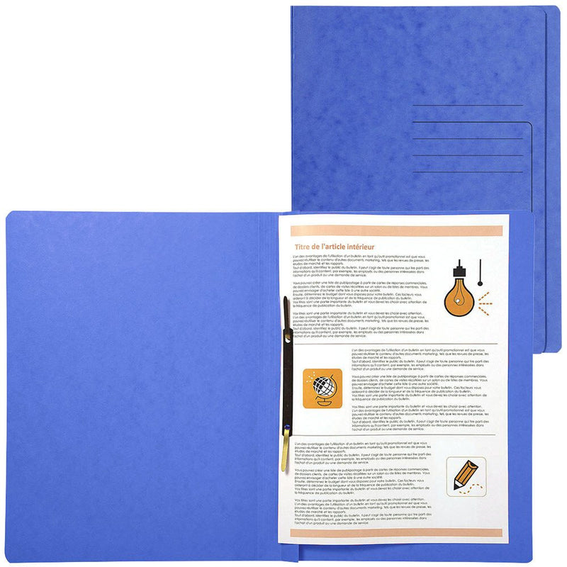 Exacompta Schnellhefter DIN A4 Colorspankarton blau