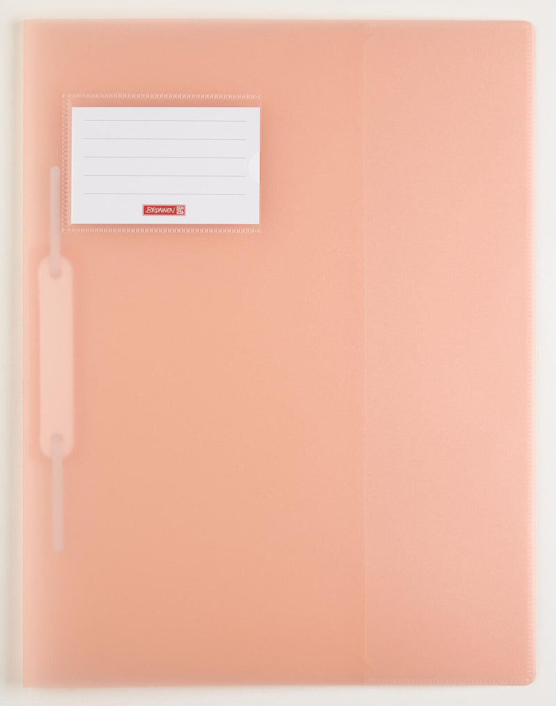 BRUNNEN Schnellhefter DIN A4 Polypropylen (PP) rosa pastell transluzent