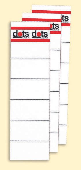 dots Einsteck-Rückenschilder 54,0 x 190,0 mm