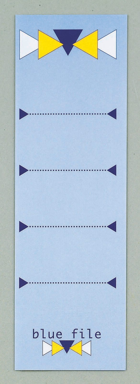 bluefile Ordneretiketten für 8 cm Rückenbreite 60,0 x 190,0 mm