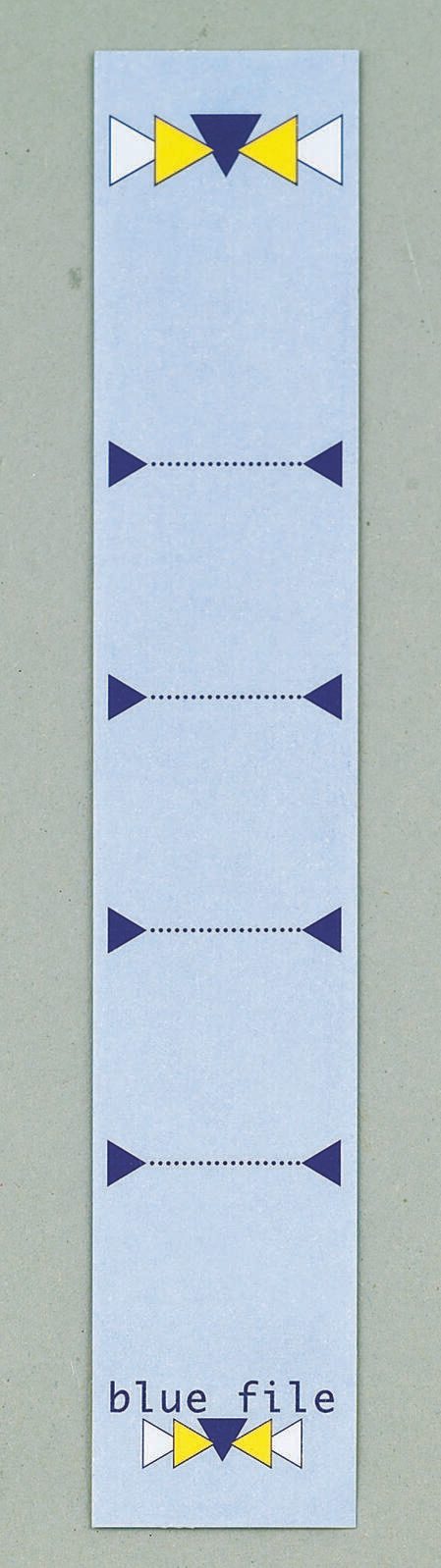 bluefile Ordneretiketten für 5 cm Rückenbreite 34,0 x 190,0 mm