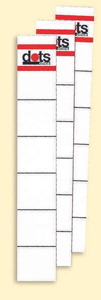 dots Einsteck-Rückenschilder 30,0 x 190,0 mm