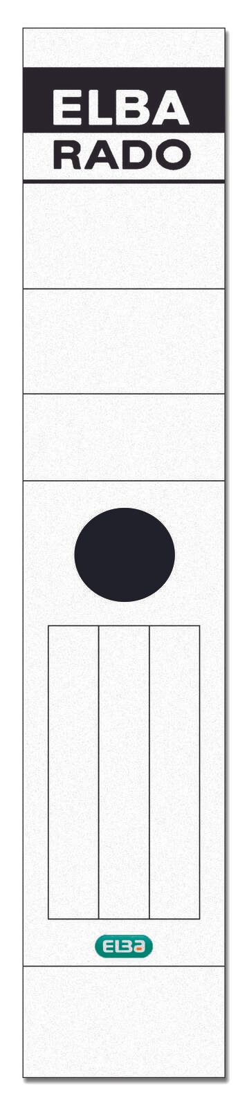 ELBA Ordneretiketten für 8 cm Rückenbreite 59,0 x 290,0 mm