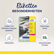 AVERY Zweckform Sicherheitsetiketten 40,0 x 40,0 mm