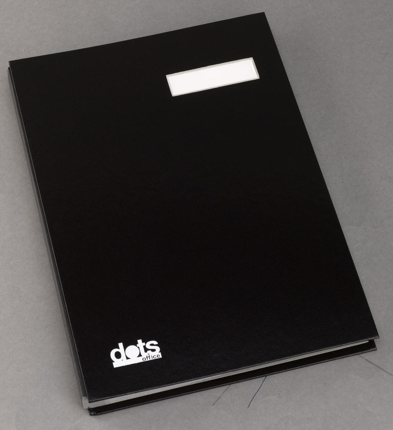 dots Unterschriftenmappe für DIN A4 schwarz