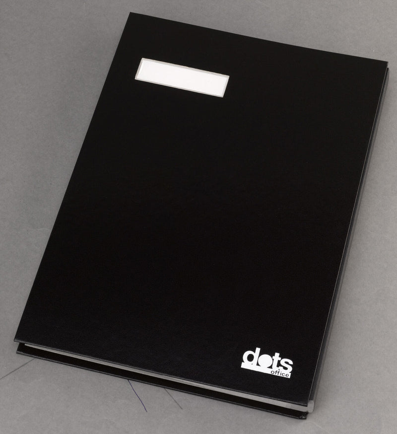 dots Unterschriftenmappe für DIN A4 schwarz