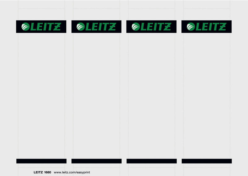 LEITZ Einsteck-Rückenschilder 56,0 x 190,0 mm