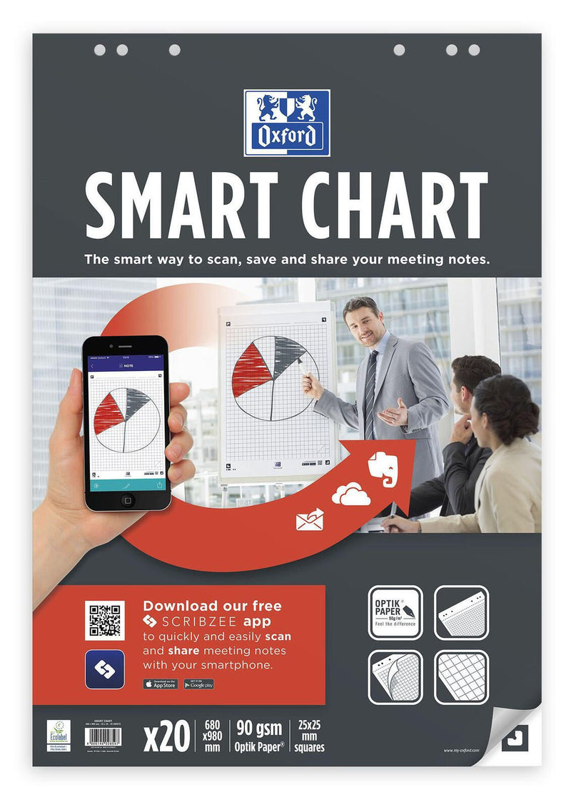 OXFORD Flipchart-Papier 90 g/m²