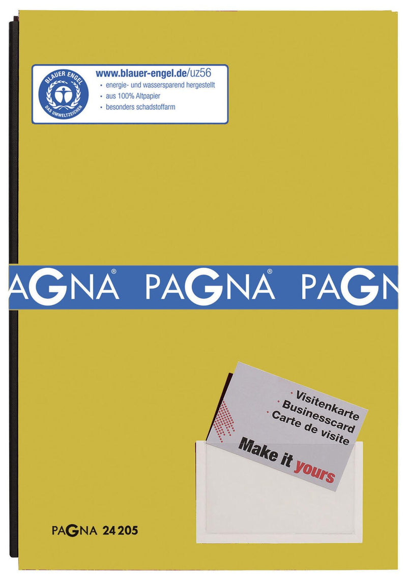 PAGNA Unterschriftenmappe für DIN A4 gelb