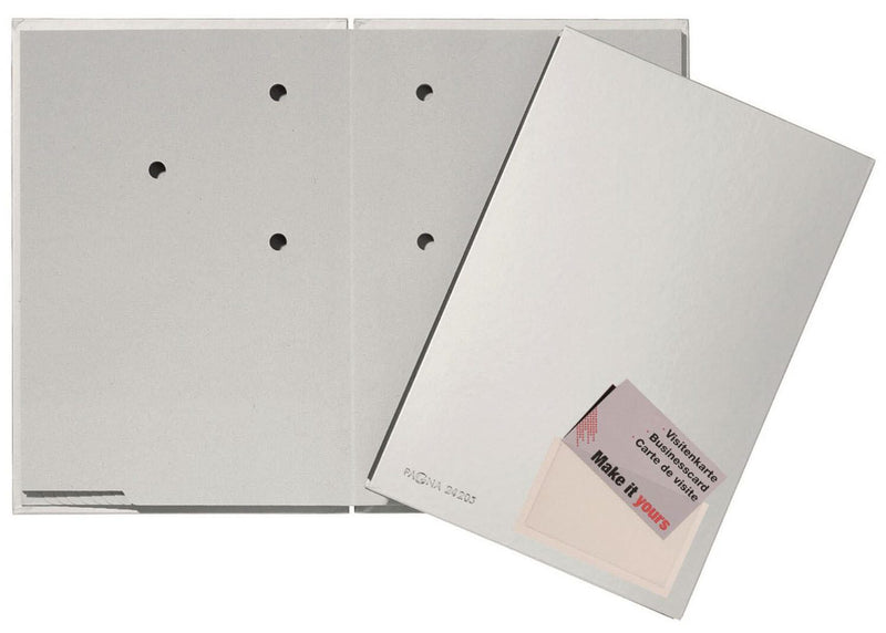 PAGNA Unterschriftenmappe für DIN A4 silber
