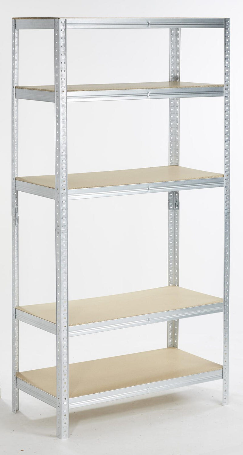 SZ Metall Lagerregale Steckregal Verzinkt 90,0 x 45,0 x 180,0 cm Silber
