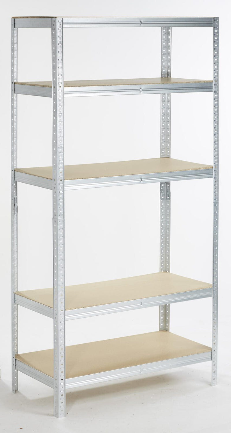 SZ Metall Lagerregale Steckregal Verzinkt 90,0 x 45,0 x 180,0 cm Silber
