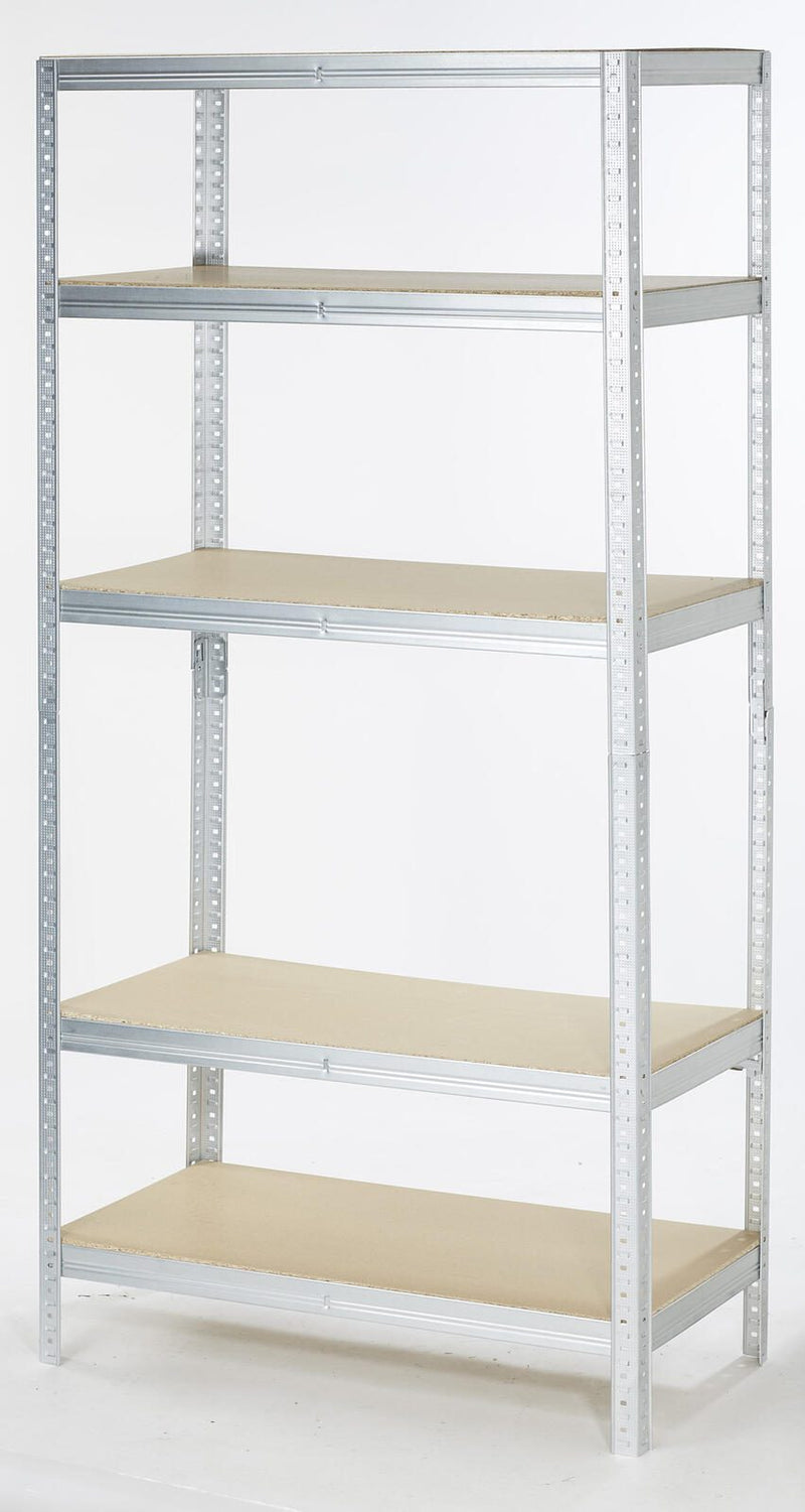 SZ Metall Lagerregale Steckregal Verzinkt 90,0 x 45,0 x 180,0 cm Silber
