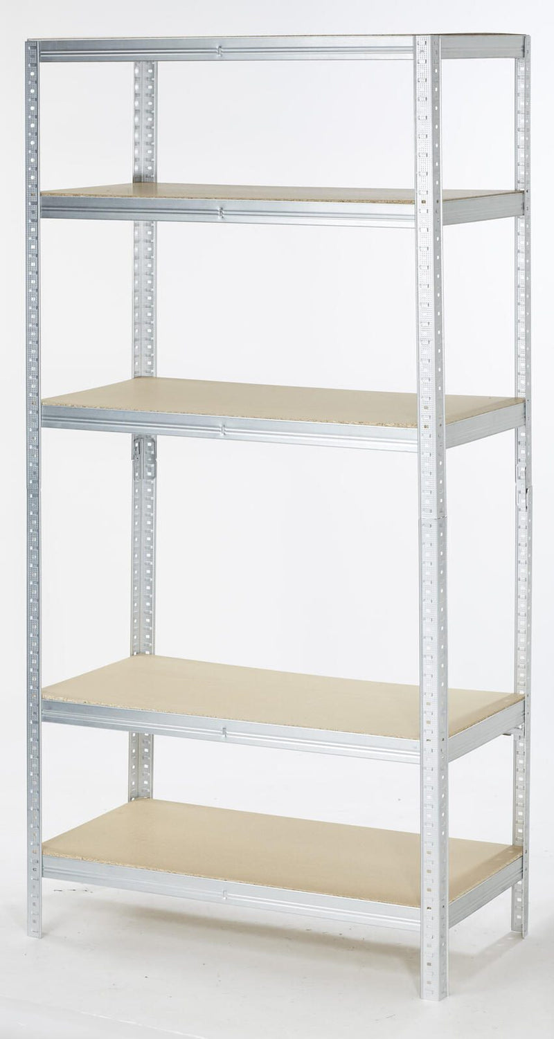 SZ Metall Lagerregale Steckregal Verzinkt 90,0 x 45,0 x 180,0 cm Silber
