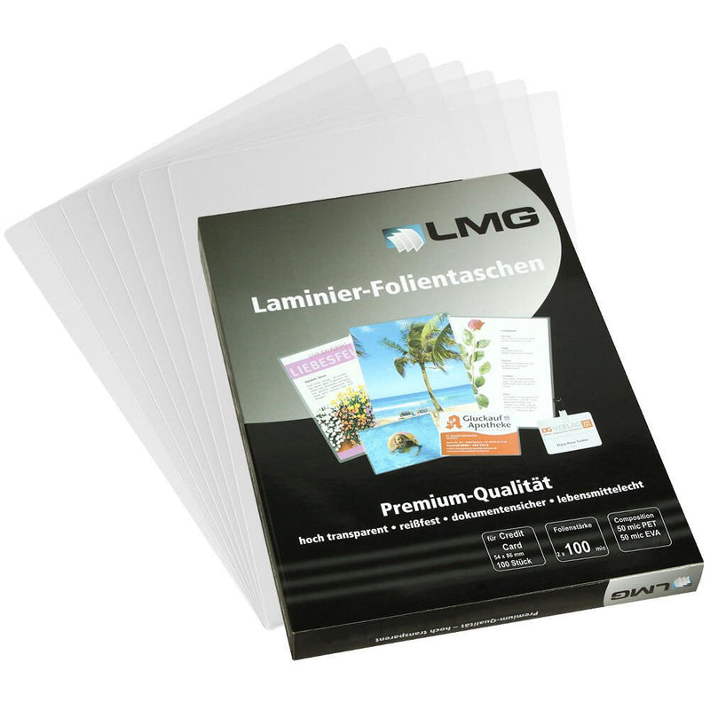 LMG Laminierfolien glänzend 5,4 x 8,6 cm 100 mikron