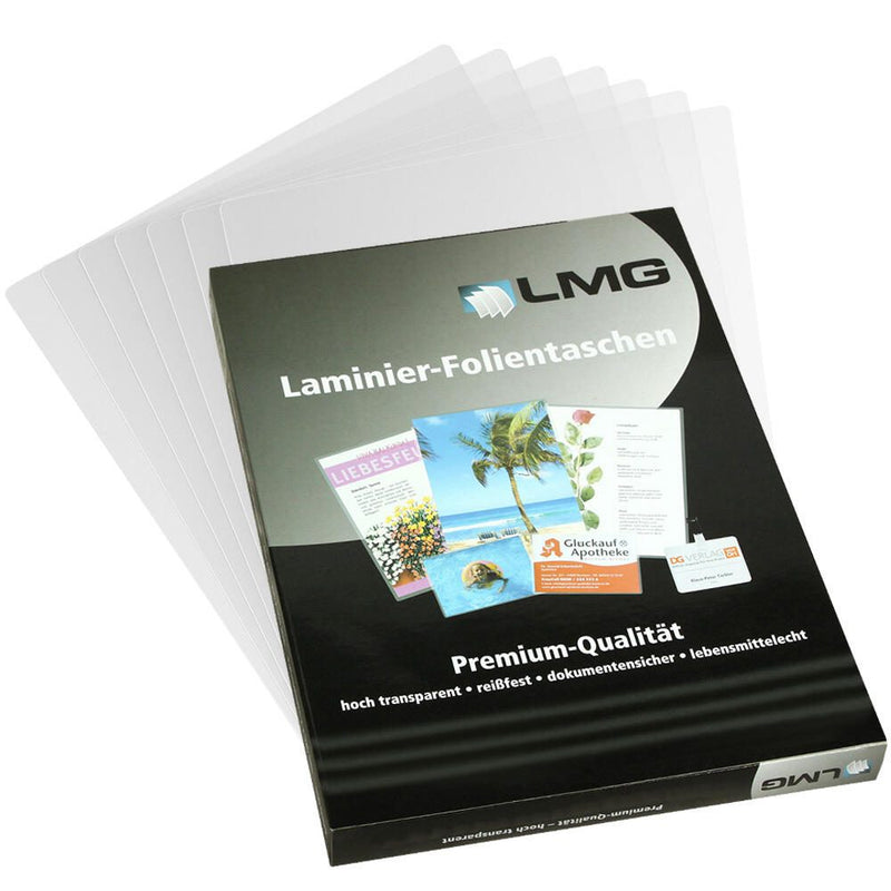 LMG Laminierfolien glänzend 6,0 x 9,0 cm 100 mikron