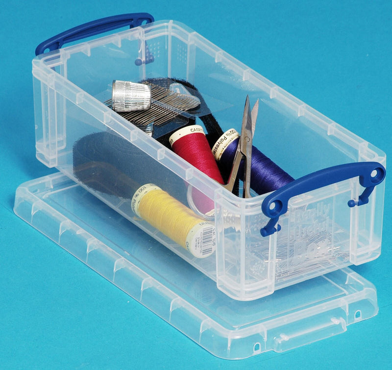 Really Useful Box Aufbewahrungsbox 0,9 l - 22,0 x 10,0 x 7,0 cm transparent