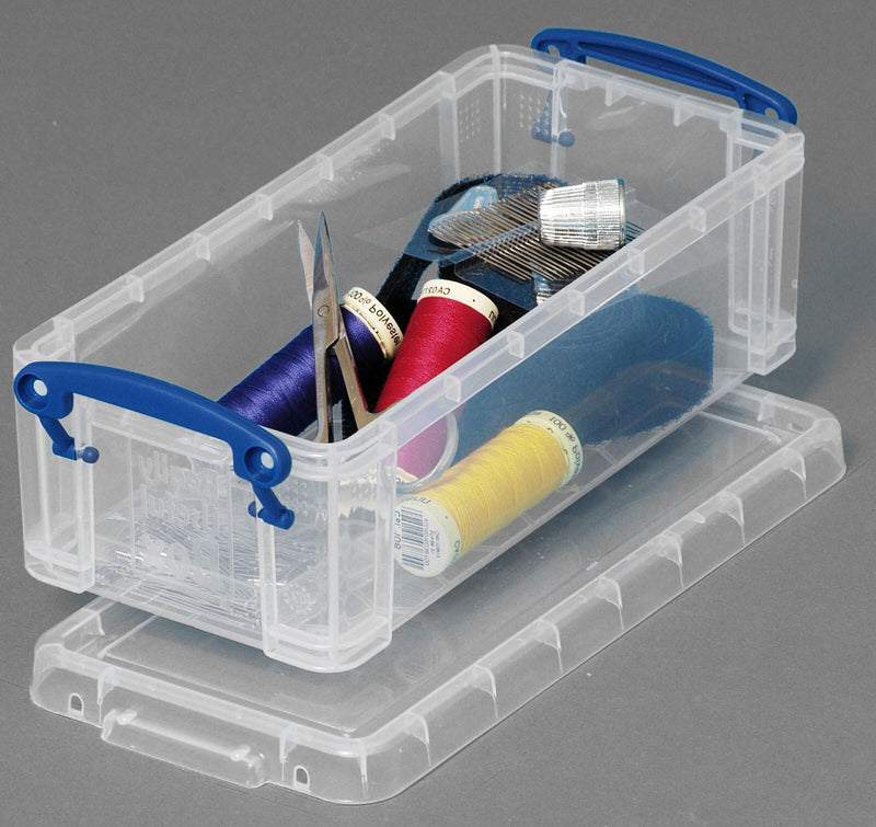 Really Useful Box Aufbewahrungsbox 0,9 l - 22,0 x 10,0 x 7,0 cm transparent