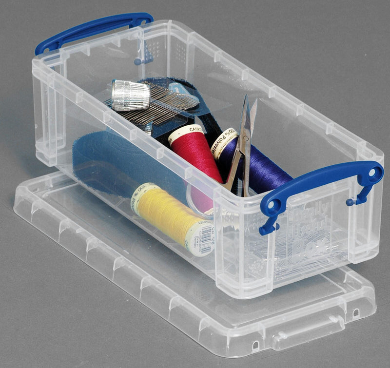 Really Useful Box Aufbewahrungsbox 0,9 l - 22,0 x 10,0 x 7,0 cm transparent
