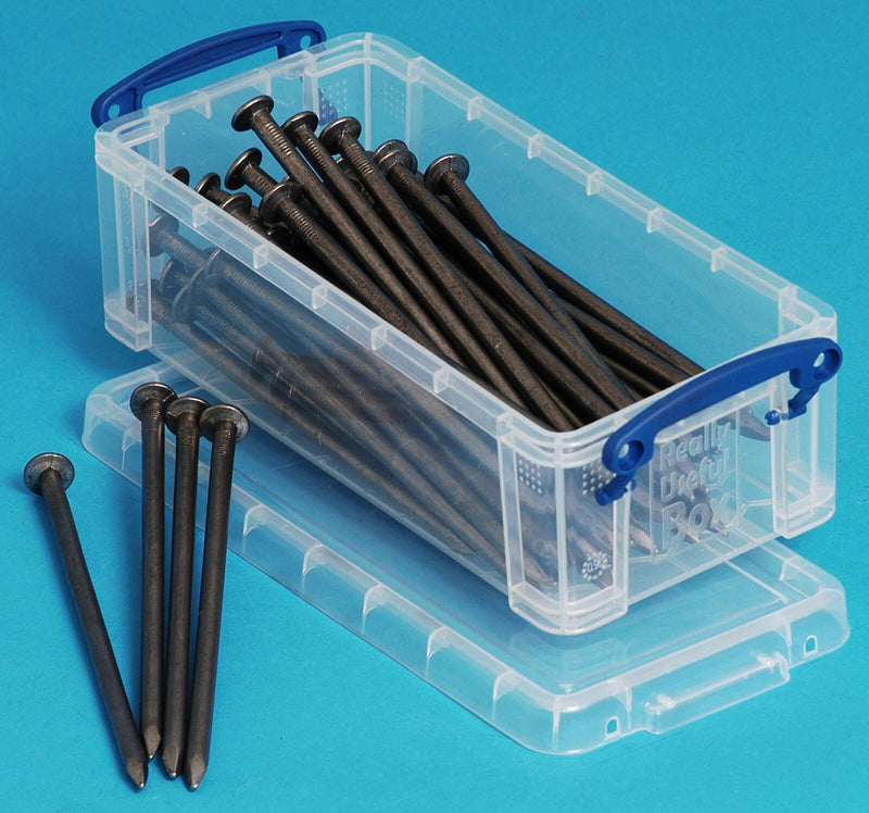 Really Useful Box Aufbewahrungsbox 0,9 l - 22,0 x 10,0 x 7,0 cm transparent