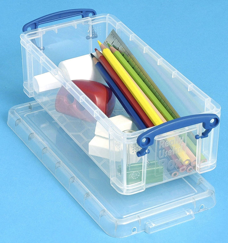 Really Useful Box Aufbewahrungsbox 0,9 l - 22,0 x 10,0 x 7,0 cm transparent
