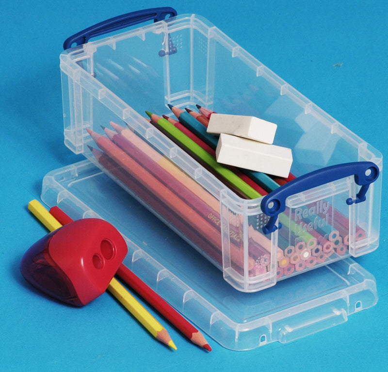 Really Useful Box Aufbewahrungsbox 0,9 l - 22,0 x 10,0 x 7,0 cm transparent