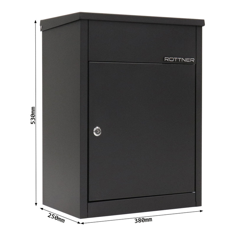 ROTTNER Paketbriefkasten T05967 schwarz