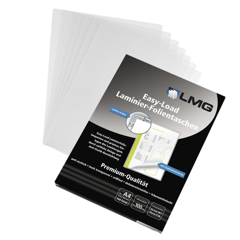 LMG Laminierfolien glänzend 100 mikron A4