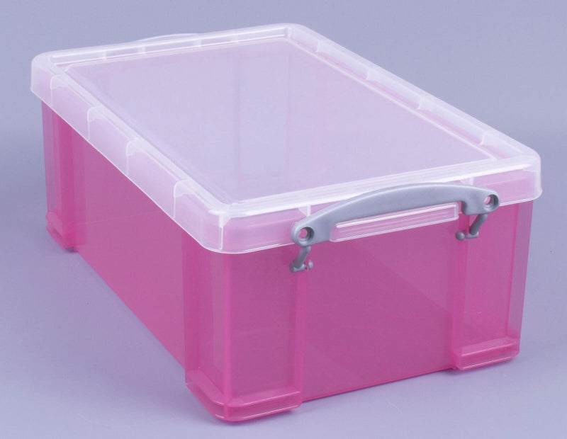 Really Useful Box Aufbewahrungsbox 9,0 l - 39,5 x 25,5 x 15,5 cm transparent, pink