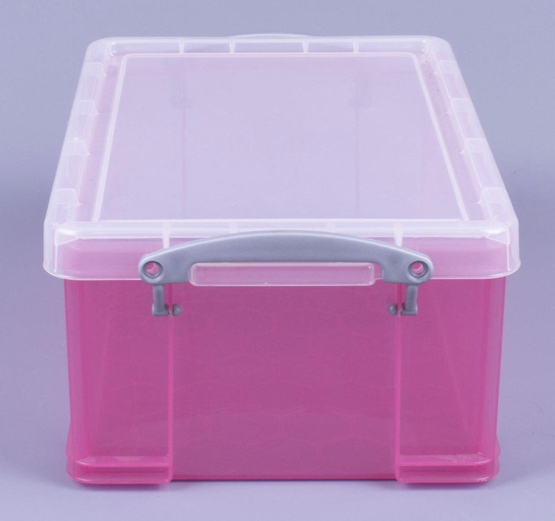 Really Useful Box Aufbewahrungsbox 9,0 l - 39,5 x 25,5 x 15,5 cm transparent, pink