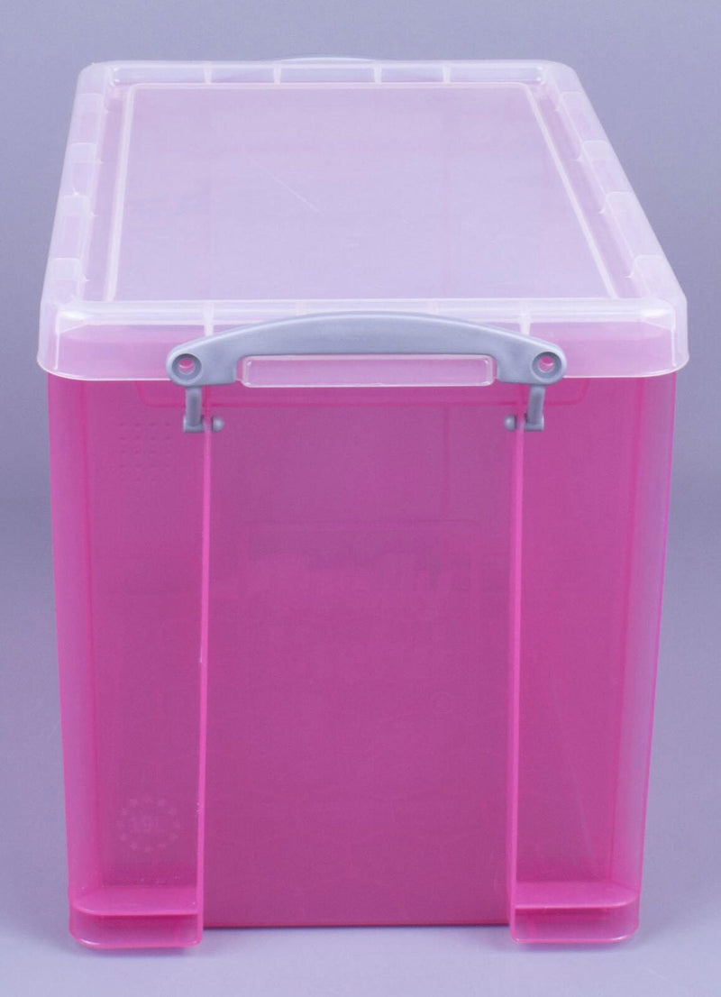 Really Useful Box Aufbewahrungsbox 19,0 l - 39,5 x 25,5 x 29,0 cm transparent, pink