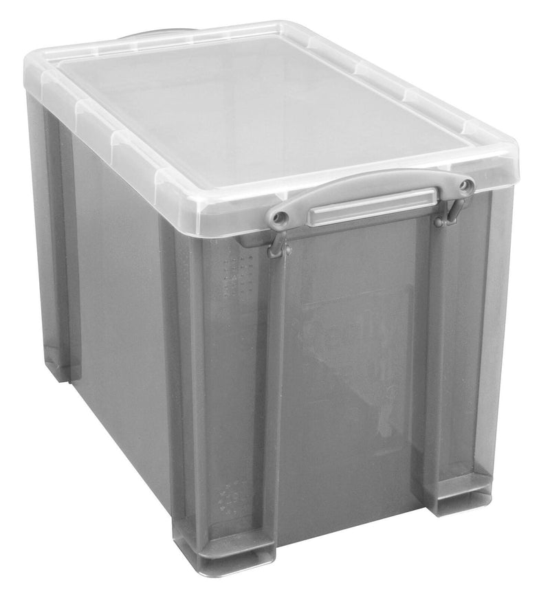 Really Useful Box Aufbewahrungsbox 19,0 l - 39,5 x 25,5 x 29,0 cm transparent, grau