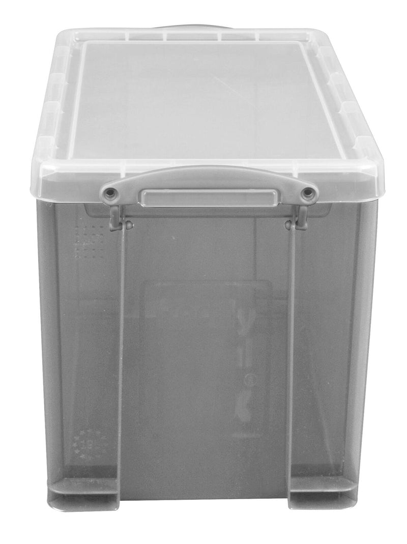 Really Useful Box Aufbewahrungsbox 19,0 l - 39,5 x 25,5 x 29,0 cm transparent, grau