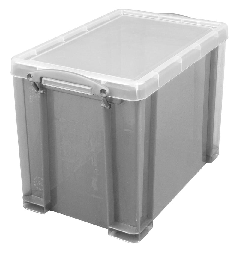 Really Useful Box Aufbewahrungsbox 19,0 l - 39,5 x 25,5 x 29,0 cm transparent, grau