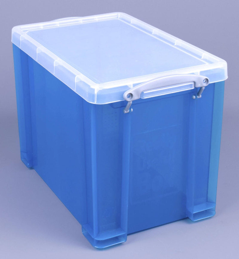 Really Useful Box Aufbewahrungsbox 19,0 l - 39,5 x 25,5 x 29,0 cm transparent, blau