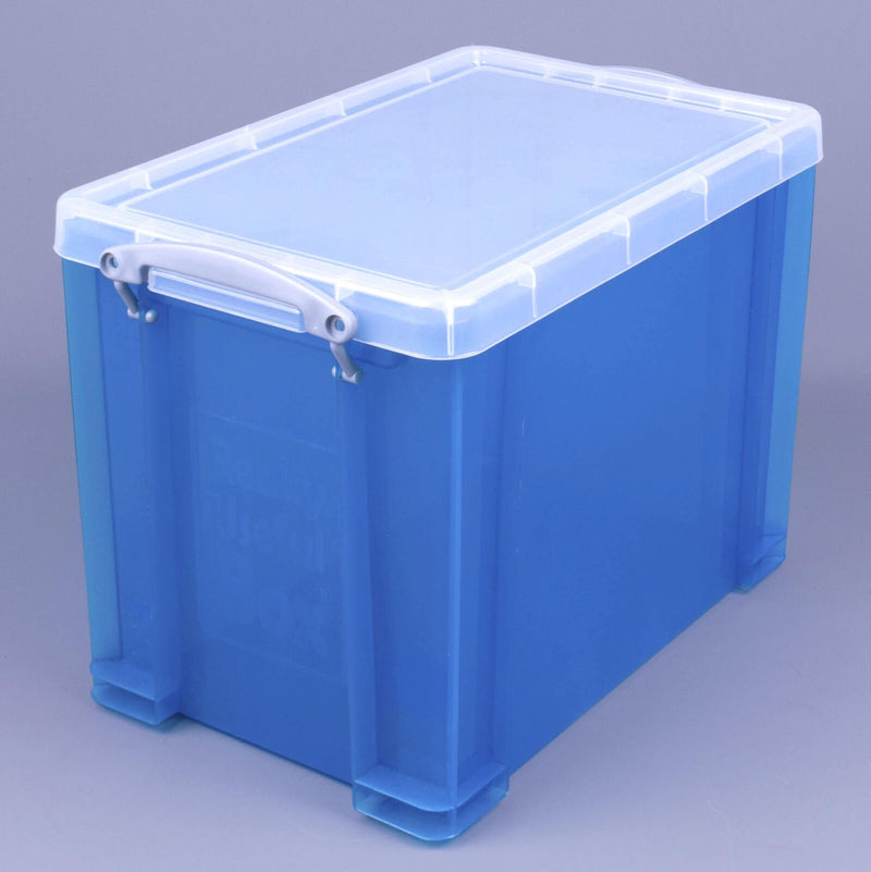 Really Useful Box Aufbewahrungsbox 19,0 l - 39,5 x 25,5 x 29,0 cm transparent, blau