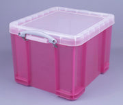 Really Useful Box Aufbewahrungsbox 35,0 l - 48,0 x 39,0 x 31,0 cm transparent, pink