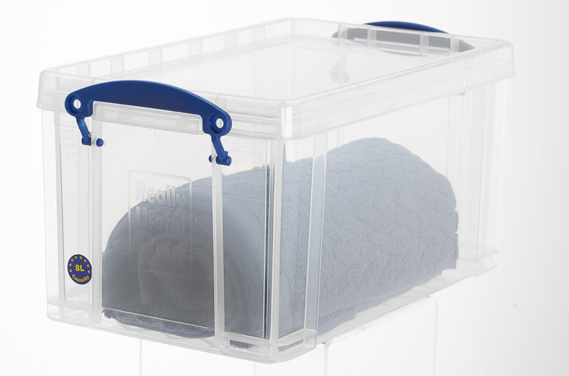Really Useful Box Aufbewahrungsbox 8,0 l - 34,0 x 20,0 x 17,5 cm transparent