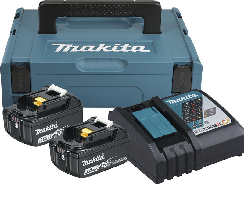 Power Source Kit 2x Akku BL1830B 18V 3,0 Ah, Schnellladegerät DC18RC, MAKPAC Gr.