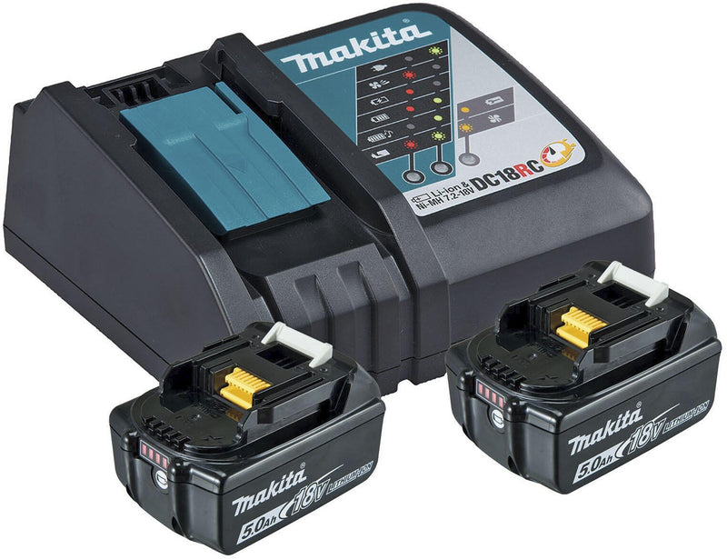 Power Source Kit 2x Akku BL1850B 18V 5,0 Ah, Schnellladegerät DC18RC