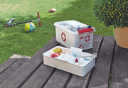 sunware® Erste-Hilfe-Box the q-line 6,0 l - 30,0 x 20,0 x 14,5 cm weiß/rot