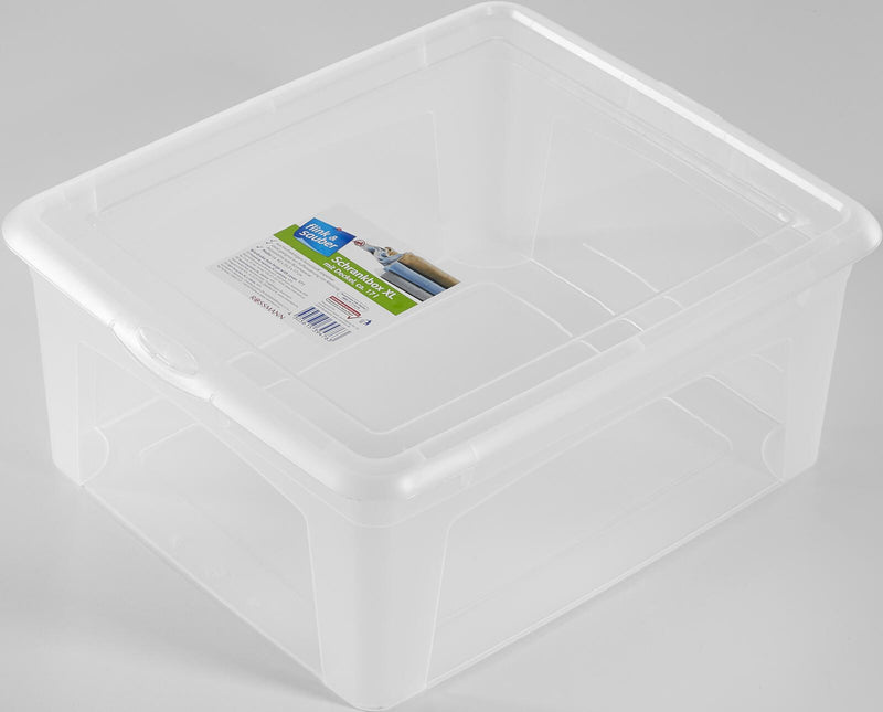 flink & sauber Aufbewahrungsbox 17,0 l - 40,0 x 35,0 x 17,0 cm transparent