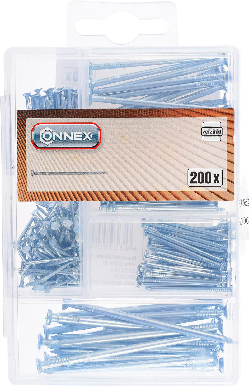 CONNEX Nägel-Sortiment 200-teilig