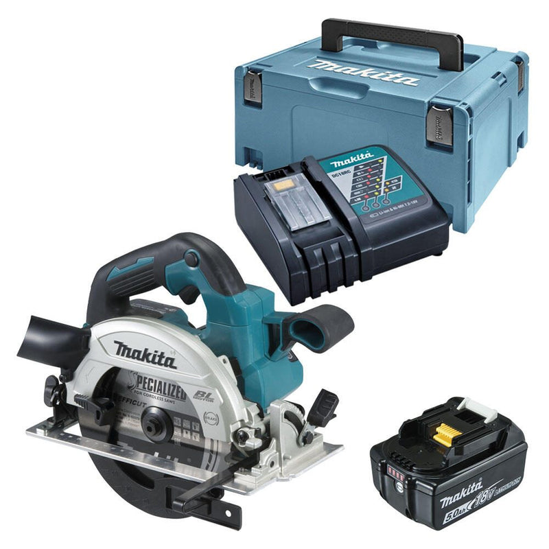 makita Akku-Handkreissäge-Set DHS660RTJ
