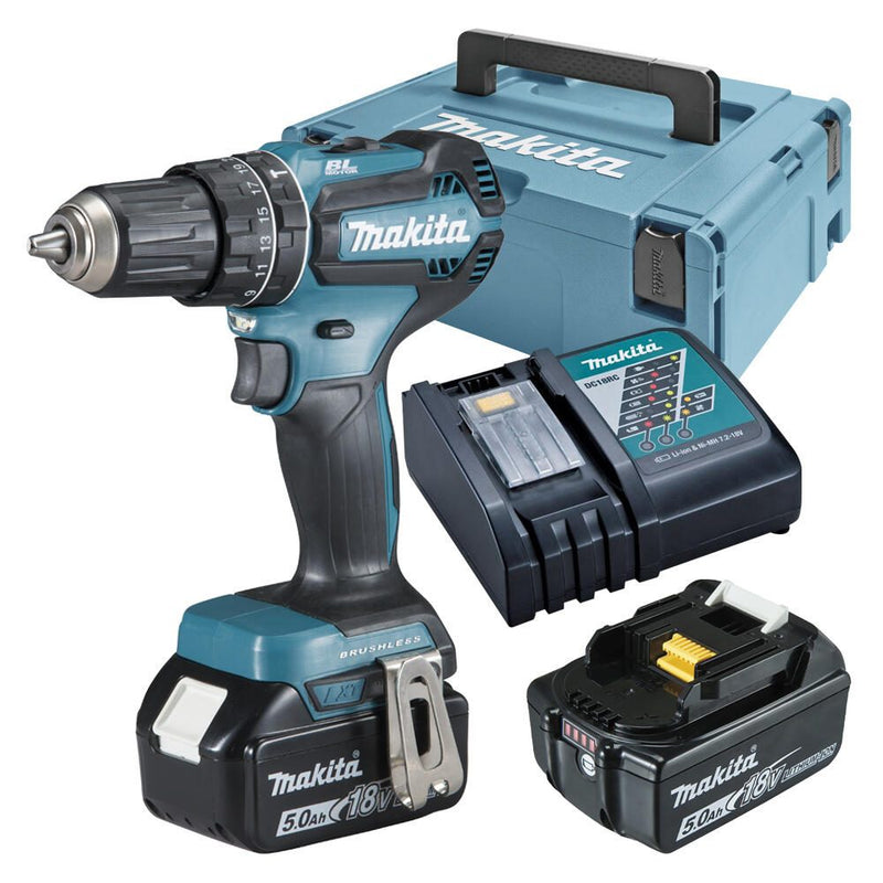 makita Akku-Schlagbohrschrauber-Set DHP485RTJ