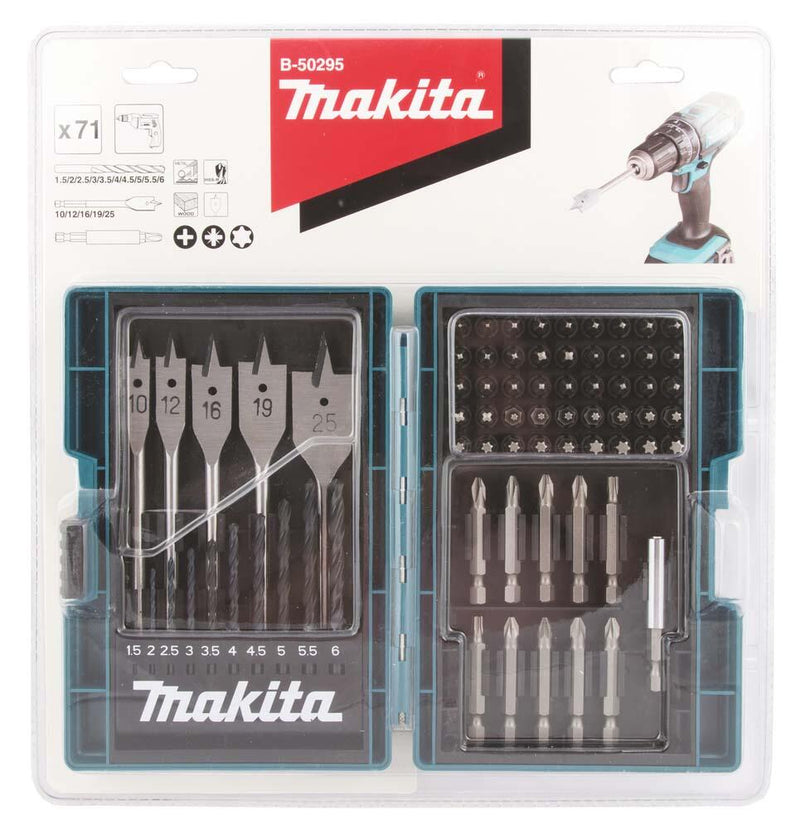 makita Bohrer- und Bit-Set B-50295 71-teilig