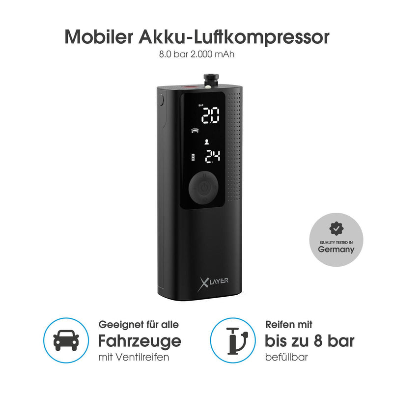 XLAYER Akku-Luftkompressor