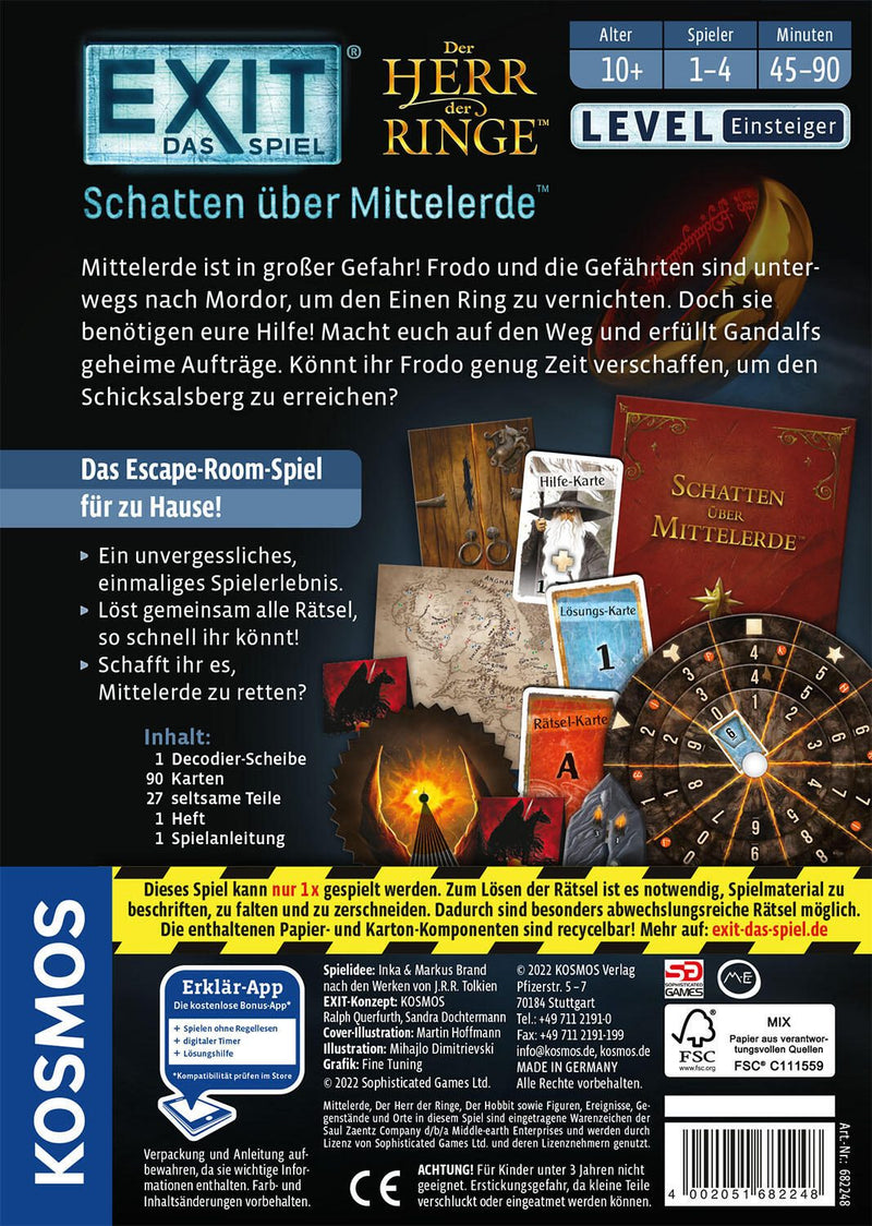 KOSMOS EXIT - Das Spiel: Schatten über Mittelerde™ Escape-Room Spiel