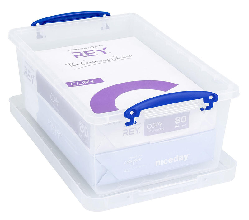 Really Useful Box Aufbewahrungsboxen 5x 10,2 l - 40,5 x 26,0 x 16,0 cm transparent