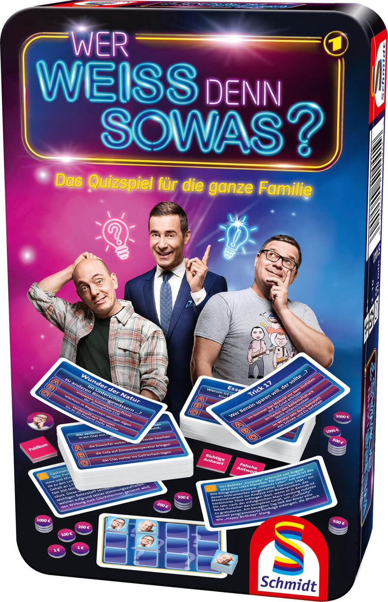 Schmidt MBS Wer weiss denn sowas? in Metalldose Geschicklichkeitsspiel